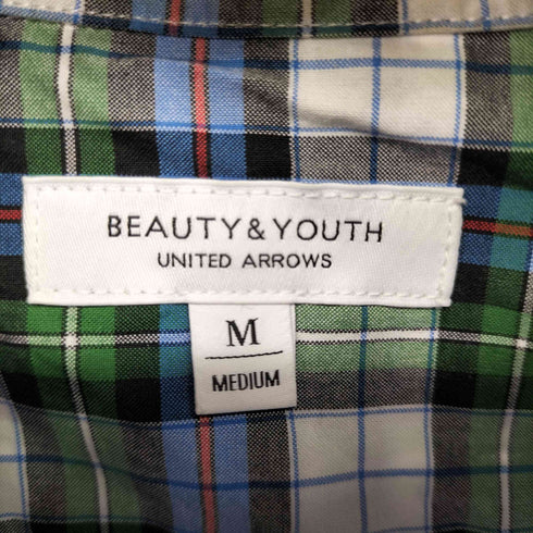 ビューティーアンドユースユナイテッドアローズ BEAUTY & YOUTH UNITED ARROWS チェック レギュラーカラーシャツ メンズ JPN:M