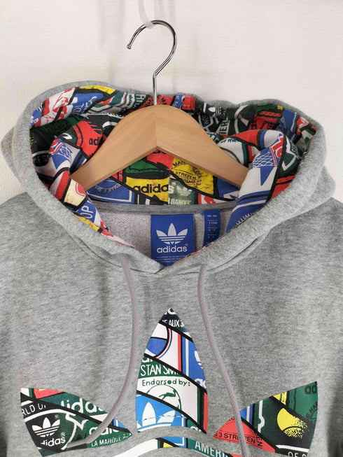 アディダスオリジナルス adidas Originals トレフォイルロゴプリントプルオーバーパーカー レディース import:S