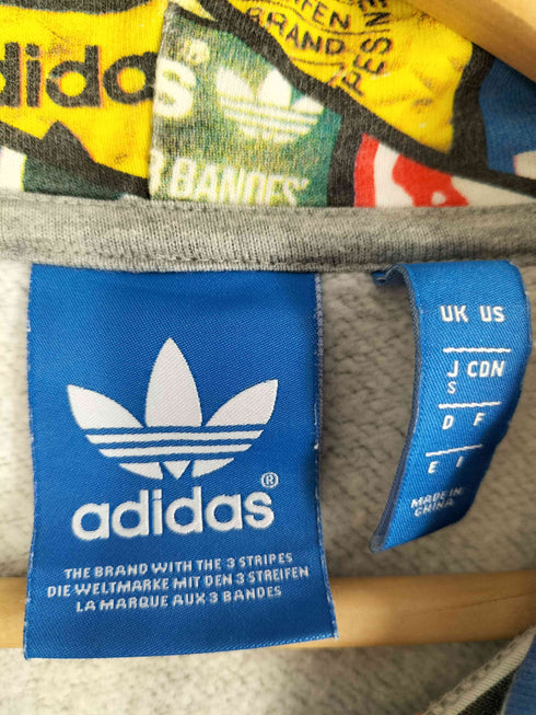 アディダスオリジナルス adidas Originals トレフォイルロゴプリントプルオーバーパーカー レディース import:S