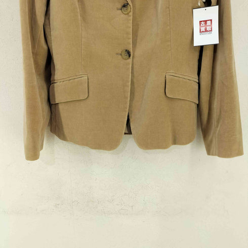 マックスマーラウィークエンド MAX MARA WEEKEND lycra by dupont ベロア テーラードジャケット レディース US:8