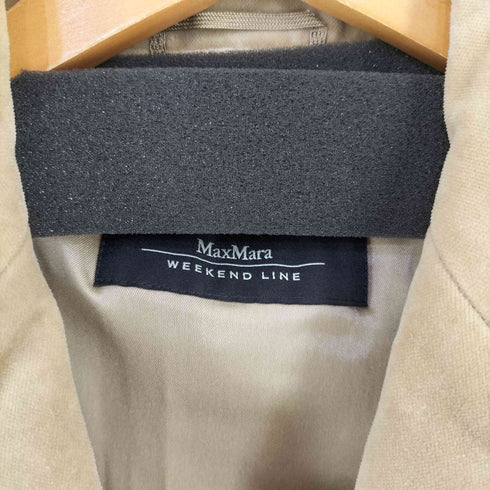 マックスマーラウィークエンド MAX MARA WEEKEND lycra by dupont ベロア テーラードジャケット レディース US:8