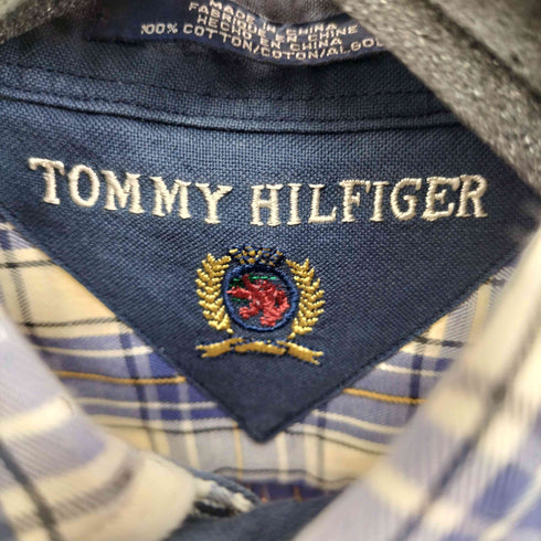 トミーヒルフィガー TOMMY HILFIGER 90S-00S BD L/S チェックシャツ メンズ import:M