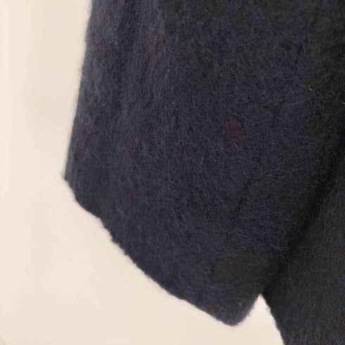 Porter des boutons ウールアクリモヘア ビッグカラージャケット レディース