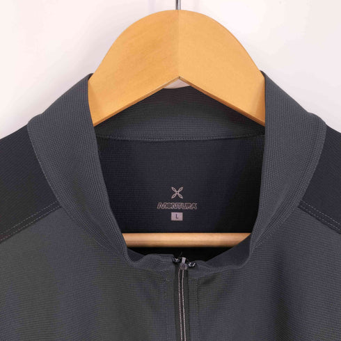 モンチュラ MONTURA ロゴプリント ハーフジップ ハイネック ロングスリーブTシャツ メンズ import:L