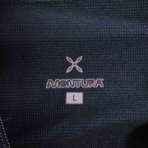 モンチュラ MONTURA ロゴプリント ハーフジップ ハイネック ロングスリーブTシャツ メンズ import:L