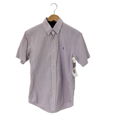 ラルフローレン RALPH LAUREN CUSTOM FIT スモールポニー刺繍 チェック BD S/S シャツ メンズ JPN:S