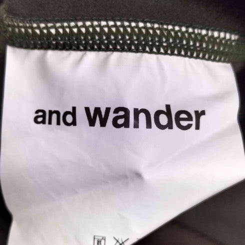 アンドワンダー and wander BACKNAP RAISING PULLOVER バックナップ ライジング プルオーバー スウェット メンズ JPN:2