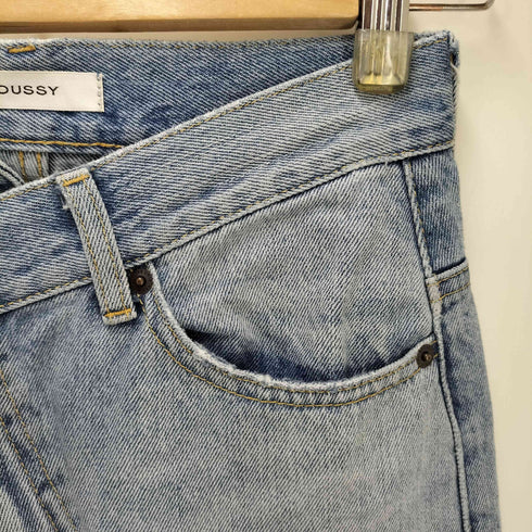 マウジー moussy CROSS WAIST WIDE STRAIGHT レディース 0