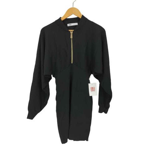 ザラ ZARA フロントジップタイトワンピース レディース import:S