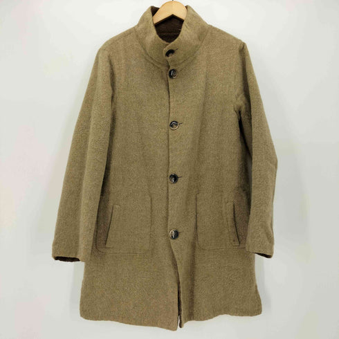 TRAVEL SMITH アルパカ ウール混 リバーシブル スタンドカラー コート メンズ import:S