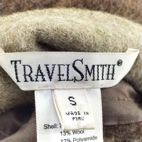 TRAVEL SMITH アルパカ ウール混 リバーシブル スタンドカラー コート メンズ import:S