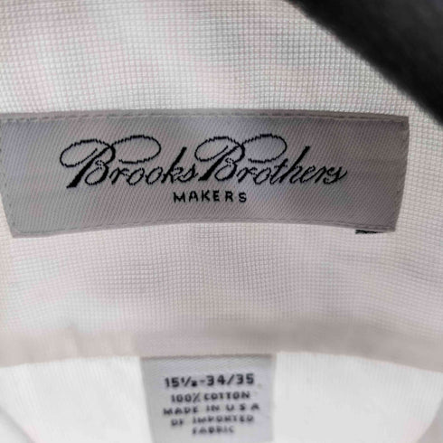 ブルックスブラザーズ BROOKS BROTHERS MAKERS USA製 コットン L/S シャツ メンズ 34/35