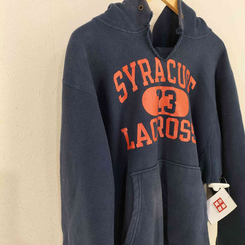 チャンピオン Champion 刺繍タグ REVERSE WEAVE SYRACUSE LACROSSE カプセル 三段 プルオーバーパーカー メンズ import:M