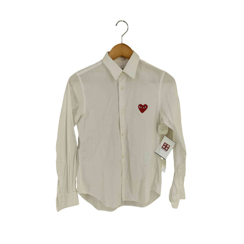 プレイコムデギャルソン PLAY COMME des GARCONS ハートパッチロングスリーブ長袖シャツ レディース JPN:M