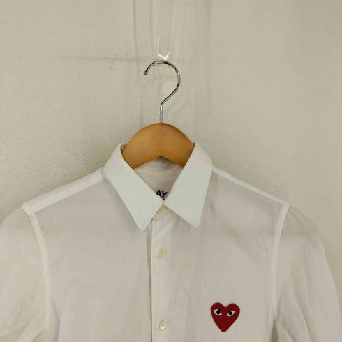 プレイコムデギャルソン PLAY COMME des GARCONS ハートパッチロングスリーブ長袖シャツ レディース JPN:M