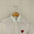 プレイコムデギャルソン PLAY COMME des GARCONS ハートパッチロングスリーブ長袖シャツ レディース JPN:M