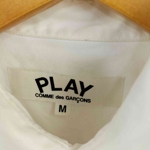 プレイコムデギャルソン PLAY COMME des GARCONS ハートパッチロングスリーブ長袖シャツ レディース JPN:M