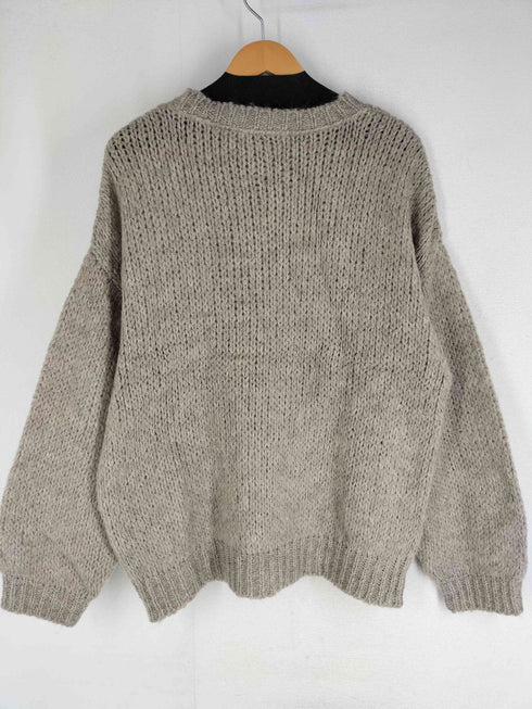トリコジャンマルク TRICOTS JEAN MARC HUGO モヘア混 クルーネックニット レディース