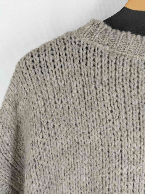 トリコジャンマルク TRICOTS JEAN MARC HUGO モヘア混 クルーネックニット レディース