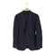 ユナイテッドアローズグリーンレーベルリラクシング UNITED ARROWS green label relaxing サマーウール混 濃紺 ストライプ リネンテーラードジャケット メンズ JPN:48