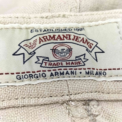 アルマーニジーンズ ARMANI JEANS リベット チノ ストレート パンツ メンズ