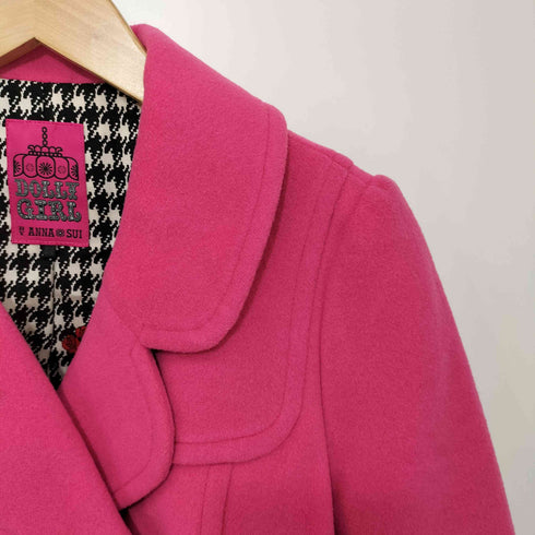 ドーリーガールバイアナスイ DOLLY GIRL BY ANNA SUI フラワーボタン カシミヤ混 Pコート レディース JPN:2