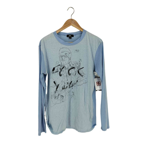 ラッドミュージシャン LAD MUSICIAN 旧タグ バイカラー 片面プリント L/S TEE メンズ JPN:46