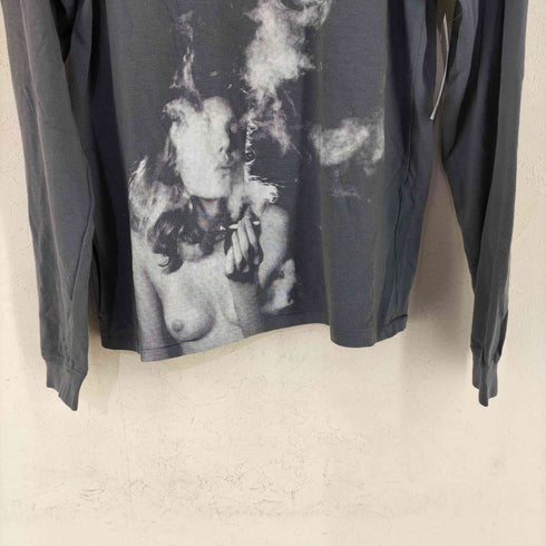 ラッドミュージシャン LAD MUSICIAN 旧タグ smoke hard 片面プリント L/S TEE メンズ JPN:44