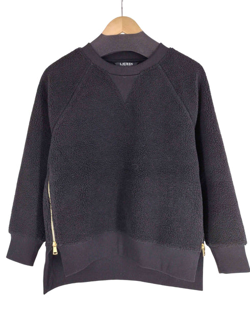 ローレンラルフローレン LAUREN RALPH LAUREN 裾ジップ ボアフリースプルオーバー レディース import:XS