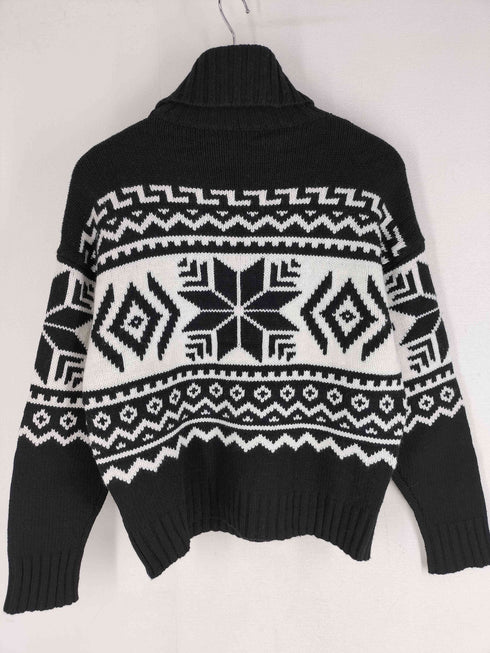 ローレンラルフローレン LAUREN RALPH LAUREN Fair Isle Wool-Blend Roll-Neck Jumper フェアアイル ウールブレンド ロールネック ニット レディース import:M