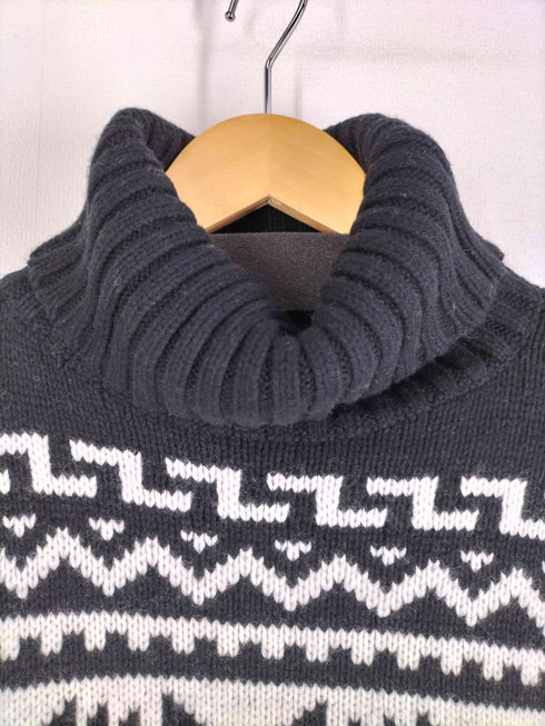 ローレンラルフローレン LAUREN RALPH LAUREN Fair Isle Wool-Blend Roll-Neck Jumper フェアアイル ウールブレンド ロールネック ニット レディース import:M