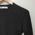 ザラ ZARA KNIT ROUND NECK ZIP SWEATER レディース import:M