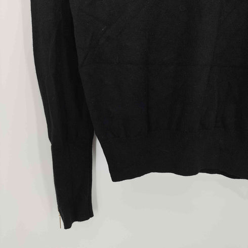 ザラ ZARA KNIT ROUND NECK ZIP SWEATER レディース import:M