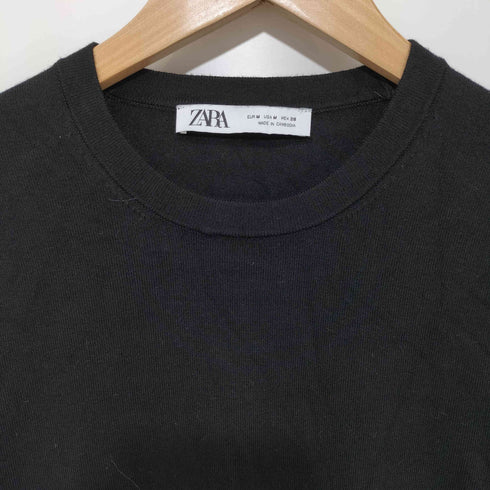 ザラ ZARA KNIT ROUND NECK ZIP SWEATER レディース import:M