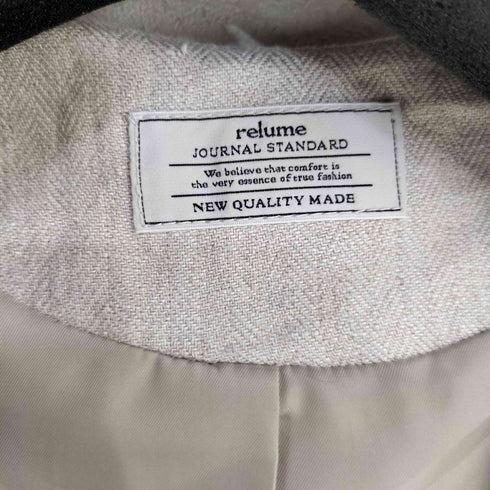 ジャーナルスタンダードレリューム JOURNAL STANDARD relume リネンノーカラージャケット レディース JPN:36