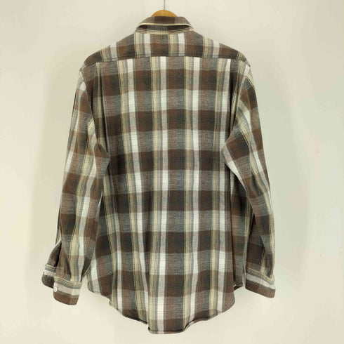 リー Lee 90S 日本製 タータンチェック フラップポケット フランネルシャツ ネルシャツ メンズ import:M
