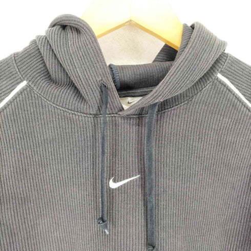 ナイキ NIKE 00S フロント刺繍コットンリブプルオーバーパーカー メンズ JPN:XL