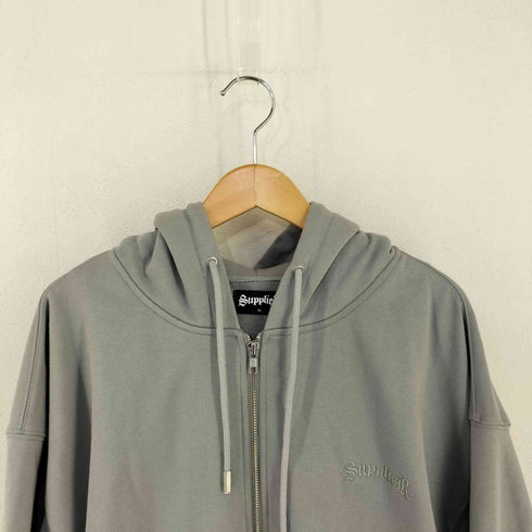 サプライヤー SUPPLIER Fire Pattern Rhinestone Zip Hoodie メンズ