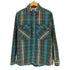 80-90S PRIVATE PROPERTY USA製 タータンチェック フラップポケット フランネルシャツ ネルシャツ メンズ import:M