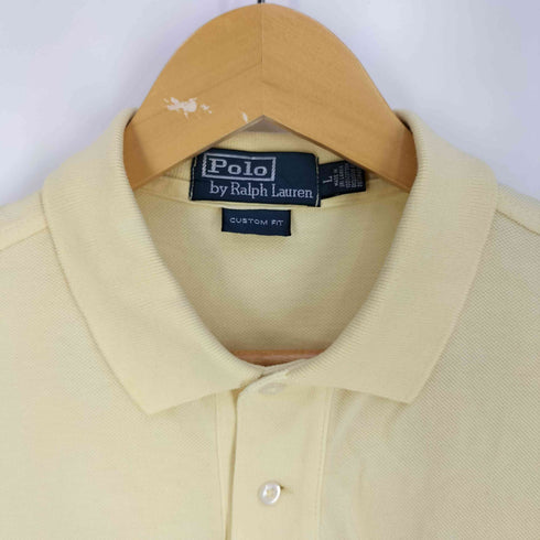 ポロバイラルフローレン Polo by RALPH LAUREN CUSTOM FIT ポニー刺繍 鹿の子ポロシャツ メンズ import:L