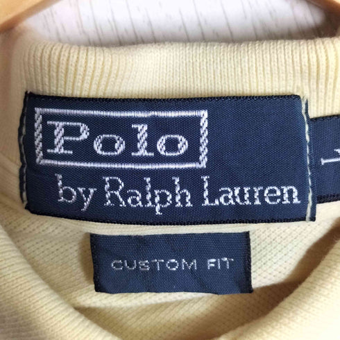 ポロバイラルフローレン Polo by RALPH LAUREN CUSTOM FIT ポニー刺繍 鹿の子ポロシャツ メンズ import:L