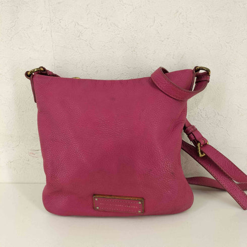 マークバイマークジェイコブス Marc by Marc Jacobs ロゴプレート シボ革ショルダーバッグ レディース
