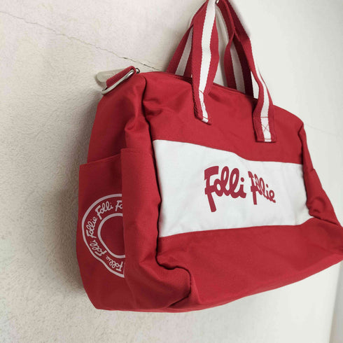 フォリフォリ Folli Follie ロゴプリントボストンバッグ レディース