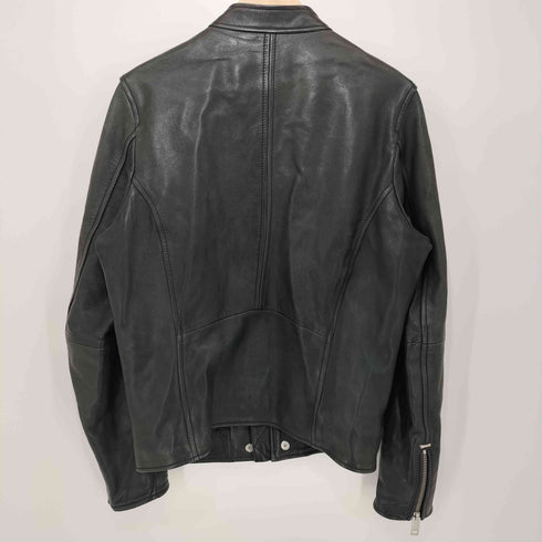 ディーゼル DIESEL TIMELESS SUPERIOR カウレザー シングルライダースジャケット メンズ import:M