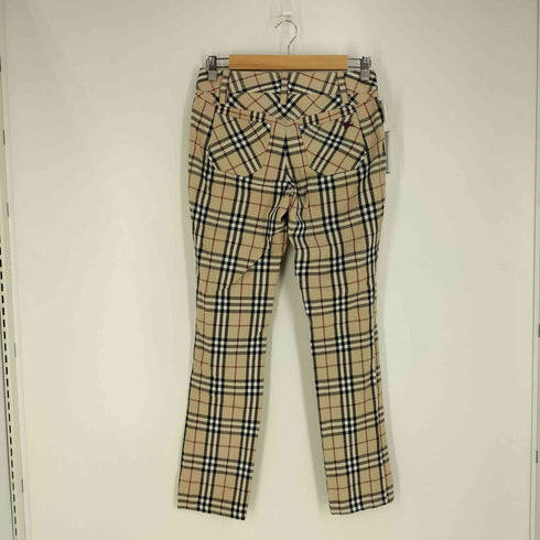 バーバリーブルーレーベル BURBERRY BLUE LABEL ノバチェック スリムシルエットスラックス レディース EUR:38