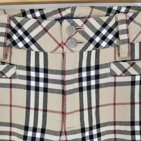 バーバリーブルーレーベル BURBERRY BLUE LABEL ノバチェック スリムシルエットスラックス レディース EUR:38