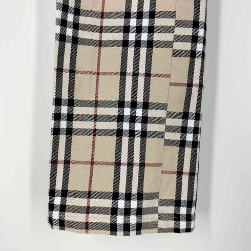 バーバリーブルーレーベル BURBERRY BLUE LABEL ノバチェック スリムシルエットスラックス レディース EUR:38