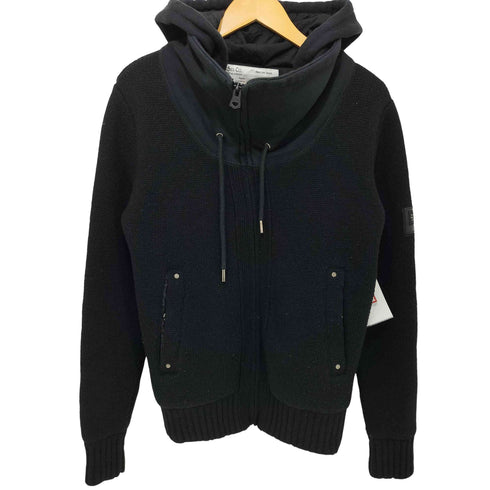 ディーゼル DIESEL ラムウール ニット切替 ジップアップパーカー メンズ import:M