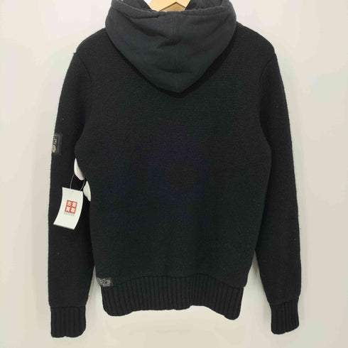 ディーゼル DIESEL ラムウール ニット切替 ジップアップパーカー メンズ import:M