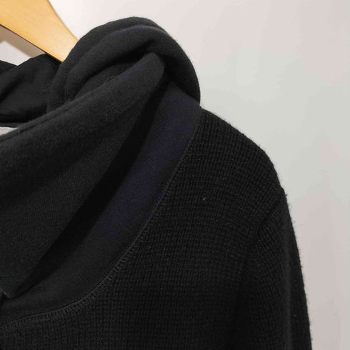 ディーゼル DIESEL ラムウール ニット切替 ジップアップパーカー メンズ import:M